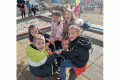 Децата от ДГ 2  Св. Богородица  в Благоевград играят на нова детска площадка