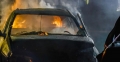 Струма пак в пламъци: Джип с жена с дете се запали край Симитли