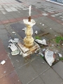 Вандалски акт, унищожил чешмичката на пазара в Симитли, разгневи социалните мрежи