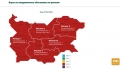COVID картата на България: Цялата страна се оцвети в червено