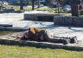 Пиян англичанин лежи два дни на площада в Банско