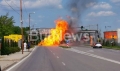 Взрив на газопровод във Враца, три пожарни се борят със стихията
