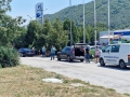 Ексклузивно! Специализирана полицейска акция на бензиностанция Газпром край Благоевград, има арестувани
