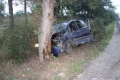 Пиян шофьор се заби в дърво и рани трима пътници в Сандански