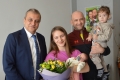 Кметът Илко Стоянов посети домовете на първите бебета за 2023 г