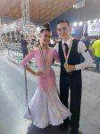 ОТНОВО ПОВОД ЗА ГОРДОСТ:  Никол Милчева и Юри Татаранни са шампиони на Италия по спортни танци, категория 12-13 години клас А