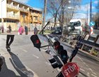 Светофар падна върху бус в Пазарджик