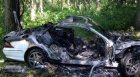 Автомобил изгоря в дере край село Градево