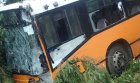 Автобус се заби в дърво край Мелник