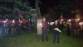 С факелна стража пред паметника на Тодор Александров в Благоевград, ВМРО отбеляза годишнина от Ньойския договор