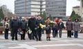 Положиха цветя пред барелефа на Н.Й.Вапцаров в Благоевград по повод 106 години от рождението му
