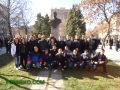 Фенове на ПФК Левски поднесоха венци и цветя на паметника на Апостола в Благоевград