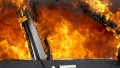 Лек автомобил  Нисан с 200 кг нарязан тютюн изгоря край Сатовча
