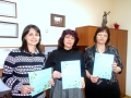 Три дами от Районен съд – Благоевград с грамоти  Служител на годината”