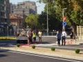 Кметът д-р Атанас Камбитов инспектира новото кръгово кръстовище в Благоевград