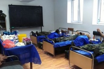 Военни от Благоевград дариха кръв