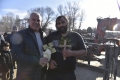 Любомир Янев за втори път извади Богоявленския кръст от водите на река Струма в Симитли