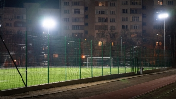 Футболно игрище с ново LED осветление в Благоевград