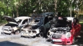 Подпалиха автомобил с украинска регистрация, изгоряха още две коли 