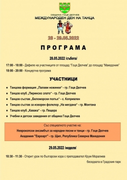 Гоце Делчев отбелязва Международния ден на танца