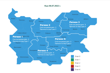 COVID-19: Четвърта област у нас влезе в жълтата зона