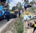 Похвално! Кметът на община Белица Радослав Ревански ремонтира пътя Лютово-Краище