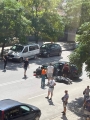 Кола и мотор в сблъсък в Благоевград, има пострадали