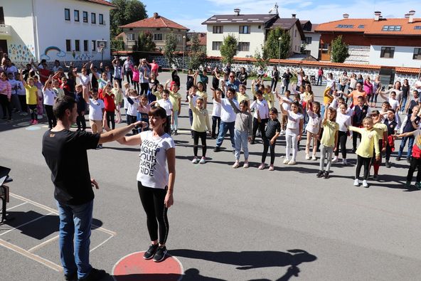 Европейски ден на спорта в началното училище в Банско