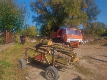 Служители на общинския инспекторат санкционираха каруцар заради дърва за огрев