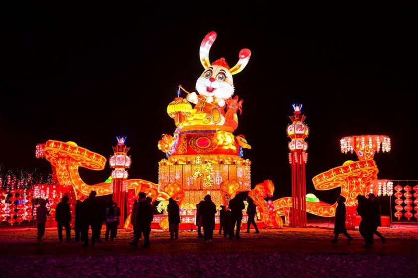 В Китай посрещат Годината на заека