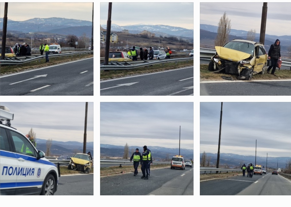 ПТП между ТИР и Пежо затруднява движението по ГП Е-79 край благоевградския кв.Струмско