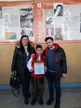 Гордост! Петокласник от СУ Св. Св. Кирил и Методий в Симитли носител на Златната лира на Орфей