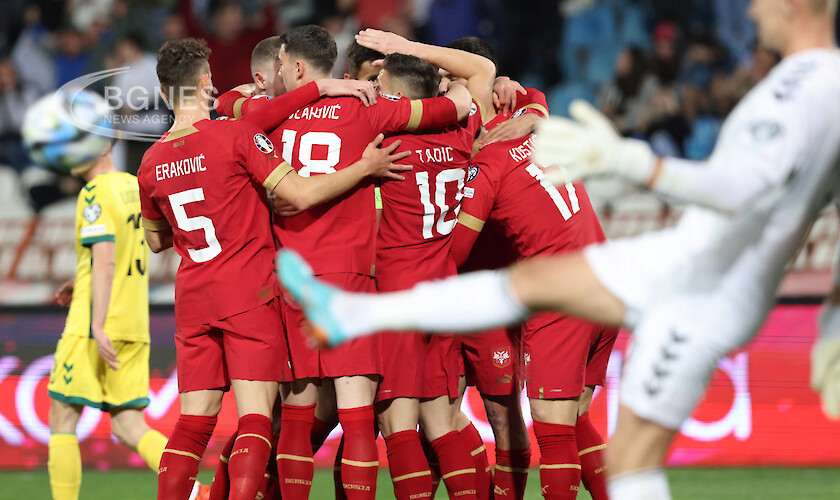 Сърбия излезе начело в група G на квалификациите за Евро 2024