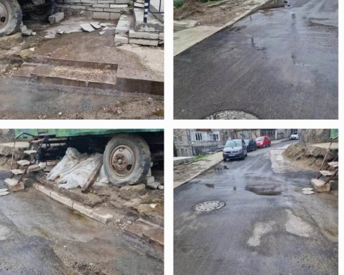 Безхаберието на община Благоевград! Минералната вода от Владишкото тече месеци наред по ул.  В. Априлов