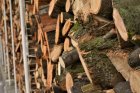 Белезници за четирима за добив и съхранение на дървен материал