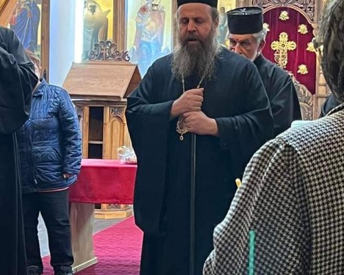 Неврокопският митрополит посети обновения Храм  Св. Георги Победоносец  Белица