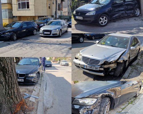 Благоевградчани искат да се вземат мерки за скоростта, след като 20-годишен студент помете 4 автомобила