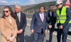 Министър Шишков инспектира тунел  Железница  на АМ  Струма