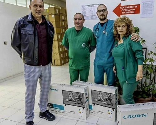 В навечерието на Гергьовден Марио Костурков направи дарение на Спешно отделение-Сандански