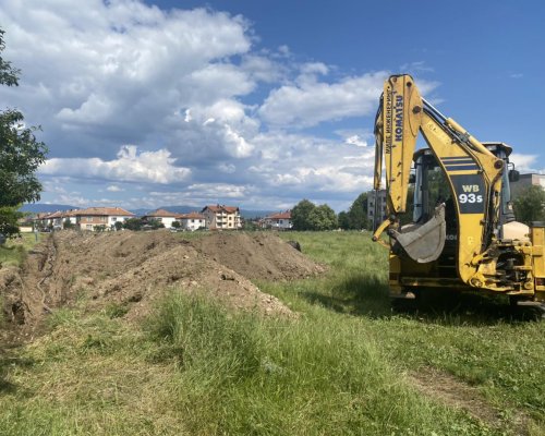 Община Разлог продължава изграждането на нова водопроводна мрежа в квартал  Средорек”