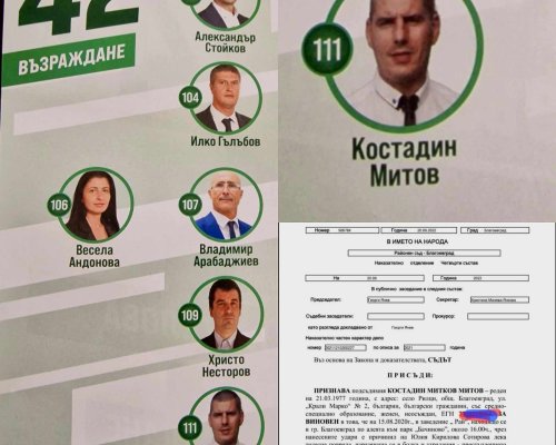 Кандидат за съветник от Възраждане в Благоевград осъден за побой над майка и дете