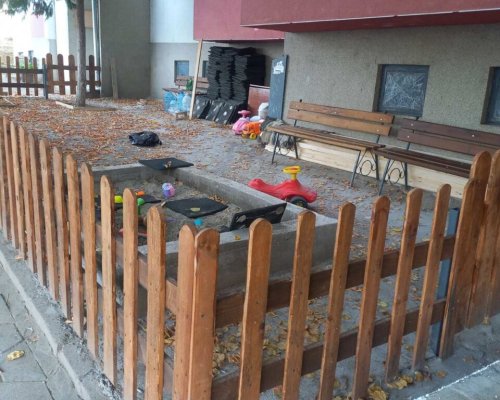 Облагородиха площадка в кв Струмско в Благоевград