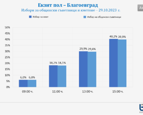 Галъп: 40 процента избирателна активност в Благоевград към 15 часа