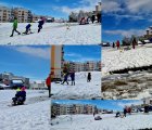 Снегът донесе тревоги на пътя, но радост на децата в Благоевград