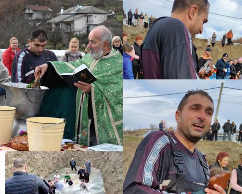 Кметът Йордан Китанов хвана богоявленския кръст в село Изгрев