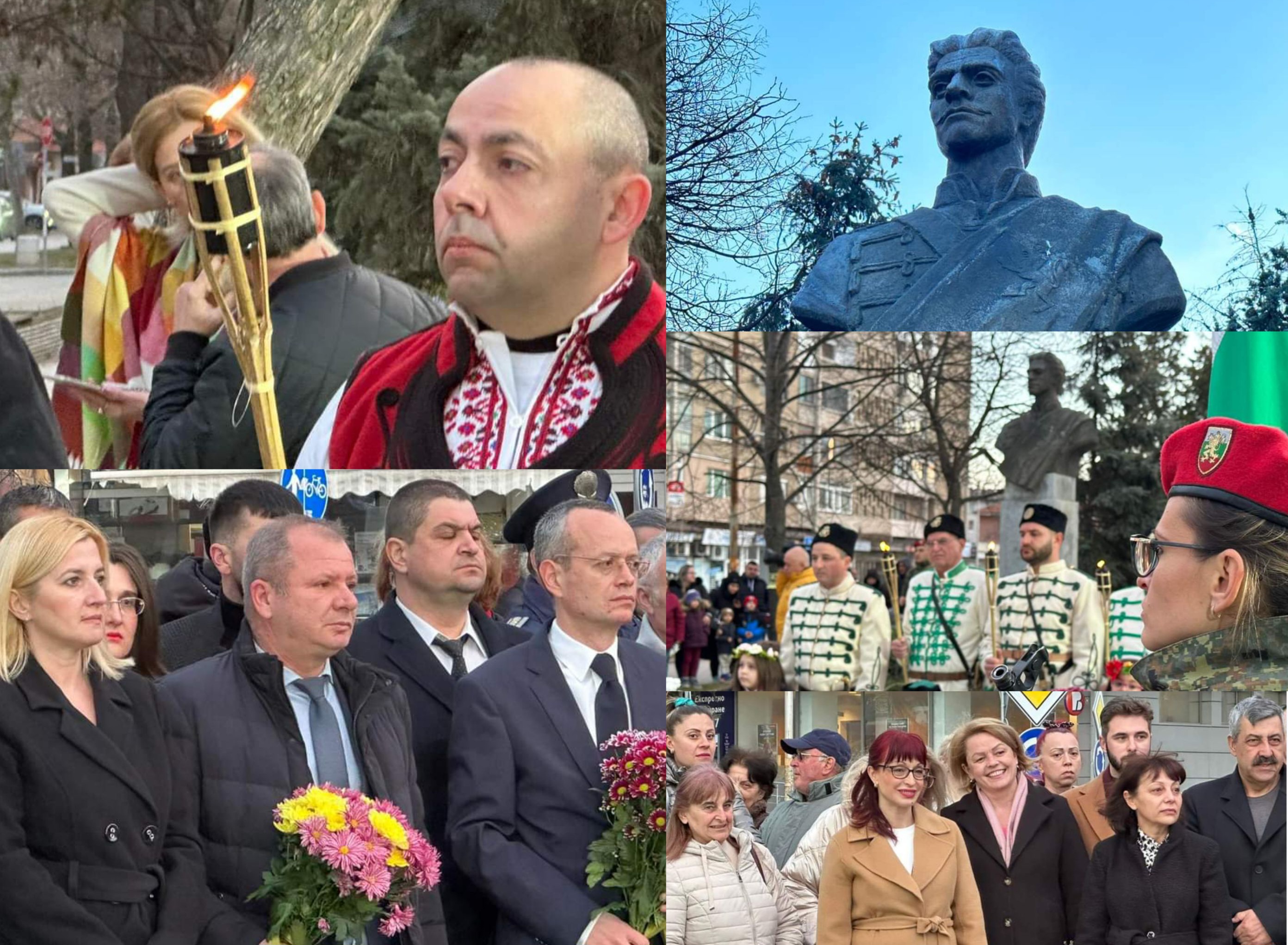 С факелно бдение в Благоевград бяха отбелязани 151 години от гибелта на Васил Левски