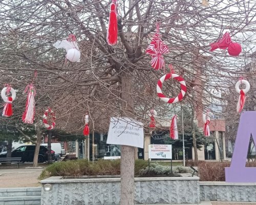 Стотици мартеници украсиха дърветата в центъра на Дупница за месеца на пролетта