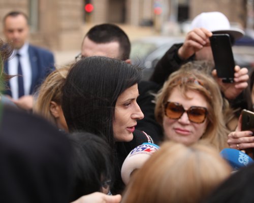 Габриел не отговори на въпроса на Радев дали е готова да получи мандат за съставяне на правителство