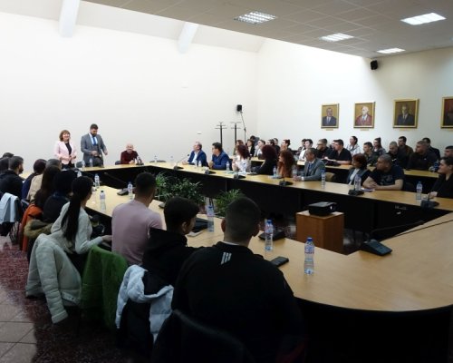 Евродепутатът Андрей Новаков изнесе публична лекция в ЮЗУ Неофит Рилски
