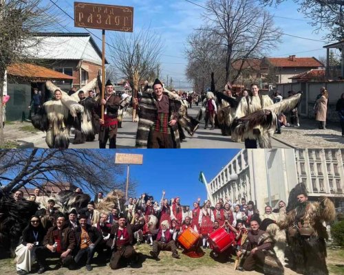 Достойно представяне на сборна кукерска група от Разлог на традициите на Фестивала на маскарадните игри в Стара Загора и село Марково